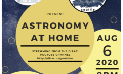 Astronomy at Home Seattle: August 6th (Online)