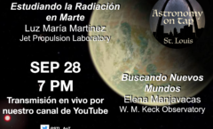 "Astronomy on Tap STL" en español: mes de la herencia hispana (septiembre 28, 2020, 7 p.m. hora central en Estados Unidos).