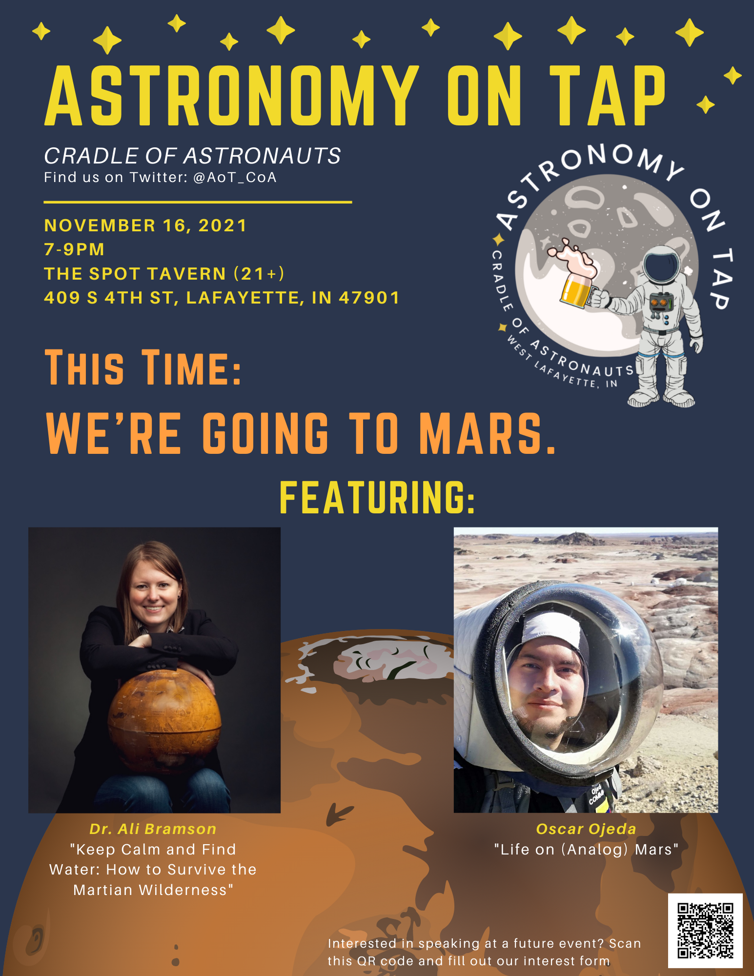 Astronomy on Tap November poster