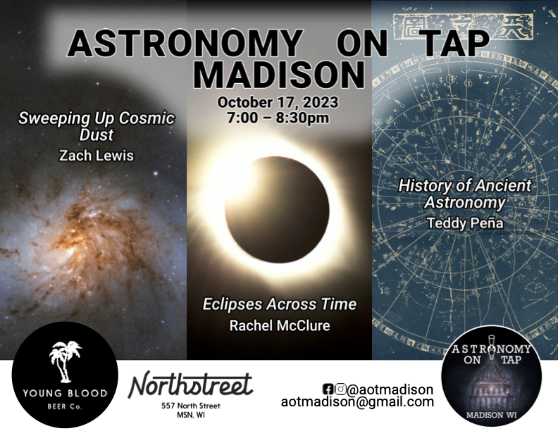 Astronomy on Tap Madison October 17th Flyer