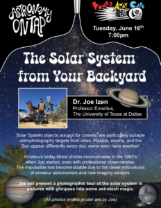 Astronomy on Tap Corvallis: The Solar System From Your Backyard